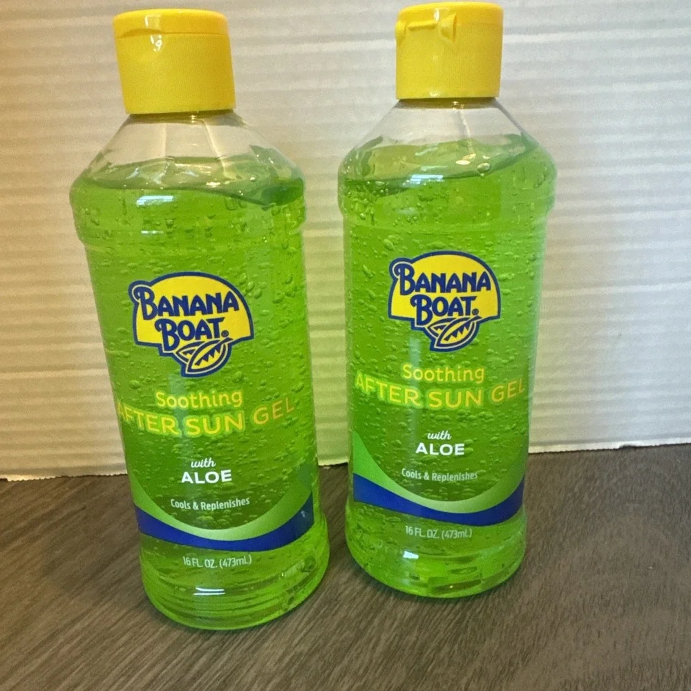 2 Banana Boat Soothing After Sun Gels with Aloe  | After Sun Care Aloe